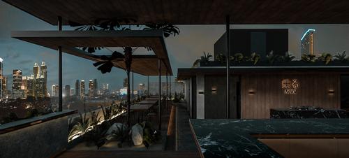 The garden's greenery will be made up of plants and trees / K-Thengono Design