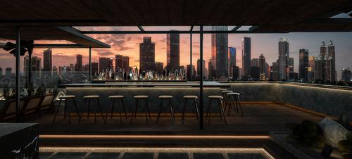 The rooftop garden covers 2,700sq ft (250sq m) / K-Thengono Design