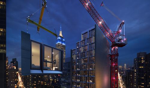 This Volumetric High-Rise Modular Hotel will be the world's tallest modular hotel / Danny Forster & Architecture
