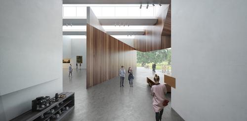 The design makes use of different shapes / Brooks + Scarpa & KMF Architects