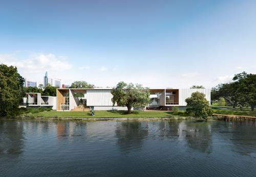 The expanded museum will cover 40,000sq ft (3,700sq m) / Brooks + Scarpa & KMF Architects