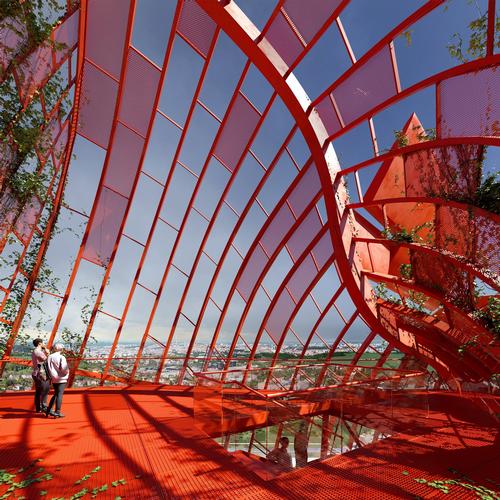 The observation deck will give visitors 360-degree views of Prague / Trigema