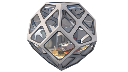 The basis of Connectic is a polyhedral unit / Cooper Carry