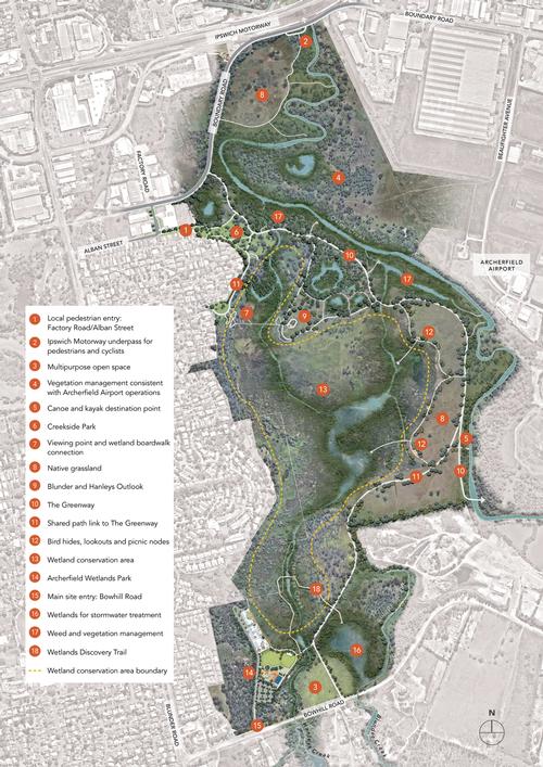 The redevelopment will cover 150ha (16 million sq ft) / Oxley Creek Transformation