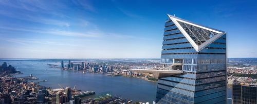 The deck extends 80ft (24m) out from the 100th floor of 30 Hudson Yards / Related-Oxford