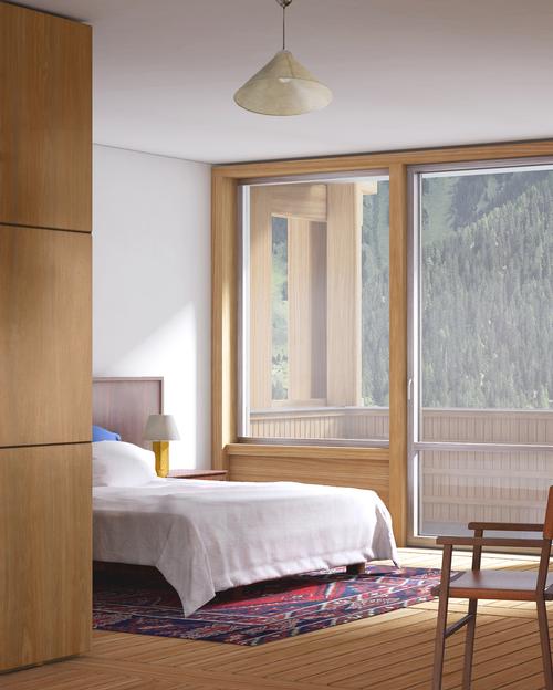 To attract a diverse clientele, some guest rooms will be more simple and affordable while others will be more spacious and luxurious / Hesselbrand