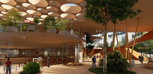 New spatial typologies have been combined with innovative social and natural landscapes / Lava