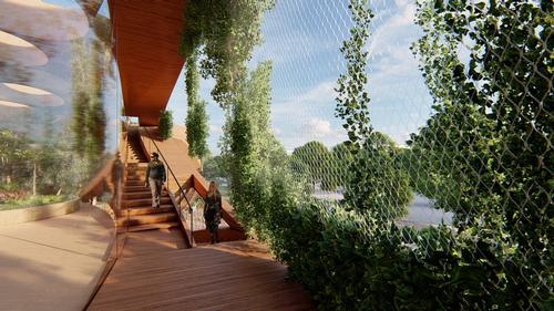 Nature has inspired the centre's design, informing layouts, structural systems, ceilings and plantings / Lava