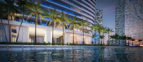 The tower is located at a waterside location / Aston Martin