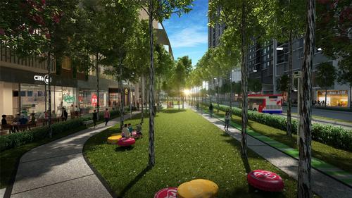 A pedestrian and cycle network will support healthier lifestyles, improve air quality and reduce vehicular traffic demand / UEM Sunrise and Melati Ehsan Group