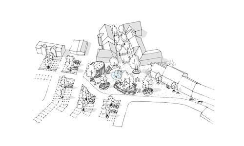Points around the green loop and the town centre will be set aside for leisure features and activities / Effekt