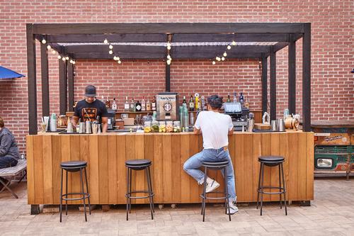 The outdoor space has its own bar / The Collective