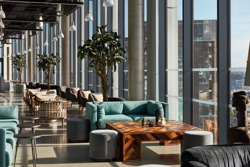 A bar and restaurant on the 20th floor provides panoramic views of the city / Ed Reeve