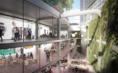 Atria, lightwells and a 200m (656ft) pavement light will draw natural light into all levels of the new development / Reef Group