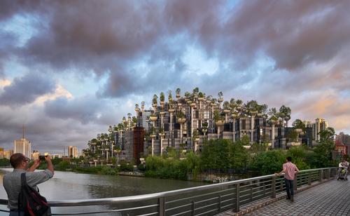 1000 Trees is located on a 15ac (6ha) site in Shanghai / Qingyan Zhu