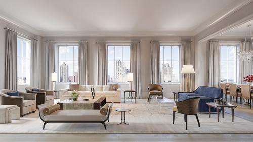 A typical living room at Beckford House & Tower / Noe & Associates / The Boundary