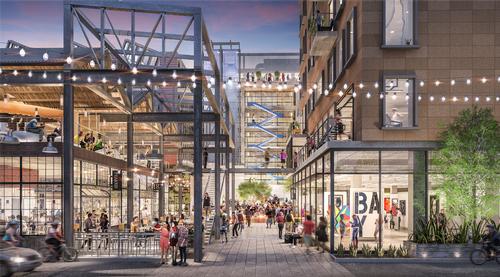 There will be a network of pathways and outdoor spaces between the buildings / Studio One Eleven