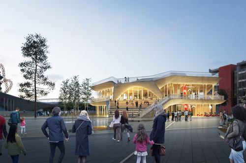 There will be a series of terraces for visitors to explore and steps on which for people to stop and sit / ACME