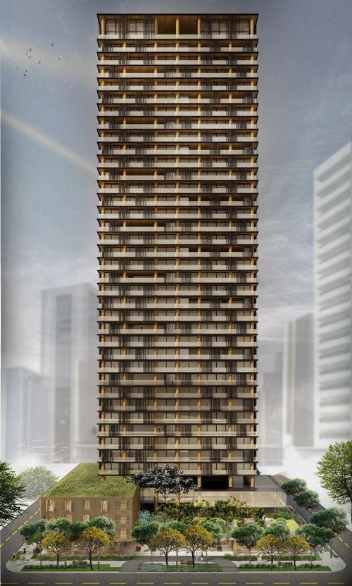 The tower will rise 41 levels to a height of 131m (430ft) / Studio Arthur Casas