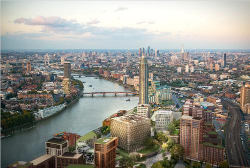 The building and its terraces will overlook the River Thames