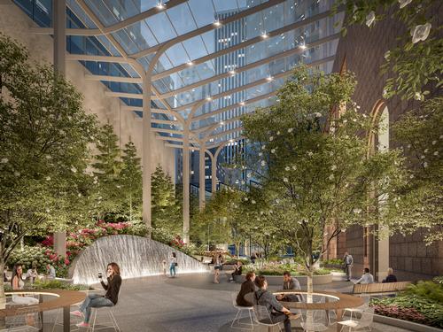 Almost half of the space will be planted with flora including annuals, perennials and evergreens