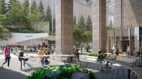 There will also be more seating, tables, public bathrooms and bike racks