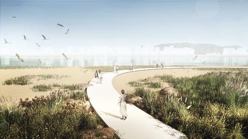 There will be a mix of natural ecosystems, pathways and places for recreation / MVRDV & Seoahn Total Landscape Architecture