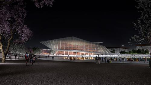 The theatre will be a cultural cornerstone of a new masterplan for the region / Plomp
