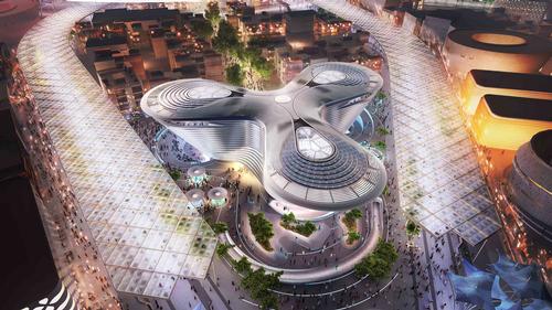 The Mobility Pavilion is one of three at the Expo, alongside Sustainability and Opportunity / Expo 2020