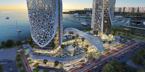 Amenities will include a bistro, a lobby lounge, a coffee shop and deli, three restaurants, a cigar lounge and a lifestyle entertainment lounge / Rosewood Hotels & Resorts