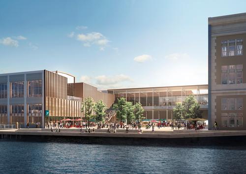 The Seaport World Trade Center is a hotel and conference centre complex located on Boston's waterfront / Cityscape Digital for Pembroke