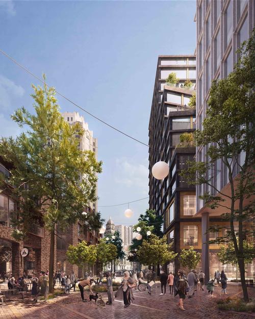 Schmidt Hammer Lassen have been using factors like energy performance, daylight and people-flow simulations to inform the design of Monrow Blocks / Forbes Massie Studio