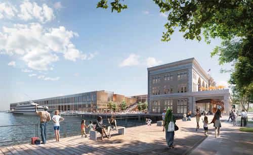 Schmidt Hammer Lassen are using weather scenario simulations to assess site resiliency and protect against sea-level rises / Cityscape Digital for Pembroke