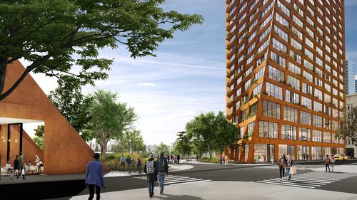 The development will be located in North Brooklyn / JCFO / BIG courtesy of Two Trees Management
