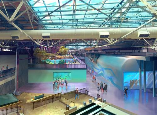 The aquarium is based in the 500,000 sq ft (46,451 sq m) St. Louis Union Station / St. Louis Aquarium / PGAV Destinations