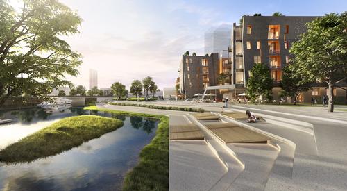 The development is designed to achieve net-zero energy use / SAOTA
