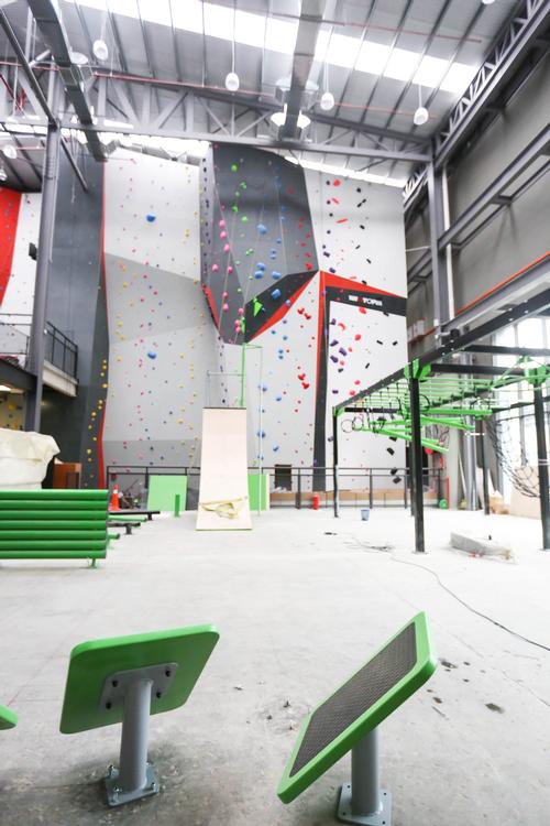 The obstacle course can be used as a training facility and has equipment for timing users