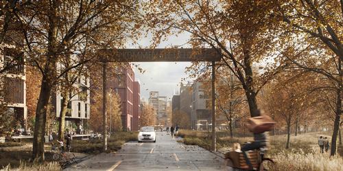 There will be a range of commercial amenities in the neighbourhood, such as small local businesses, grocery stores, restaurants and community venues / Henning Larsen