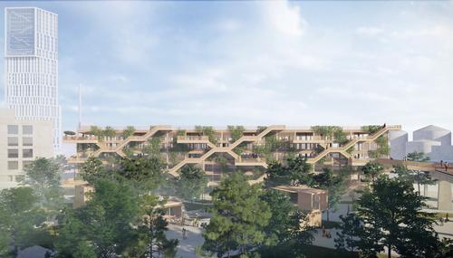 The car-park is designed to play an active role in the development of Aarhus in the future / JAJA Architects + Open Platform