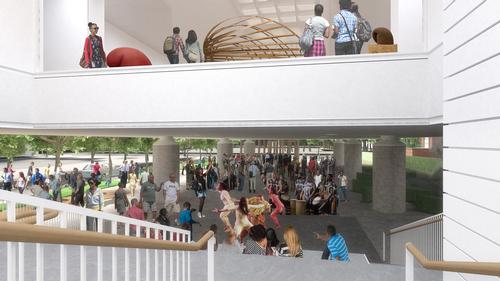 Henry N. Cobb said the main challenge was to build on the site without occupying it / Pei Cobb Freed & Partners