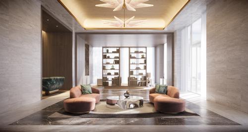 A grand entrance lobby provides a sense of arrival