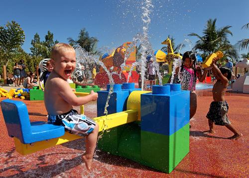 Features will include slides, pools and a water play complex