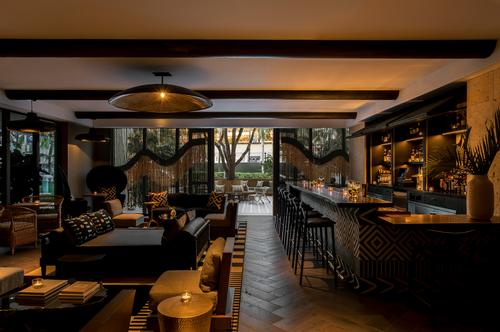 A new bar provides a space for guests to relax