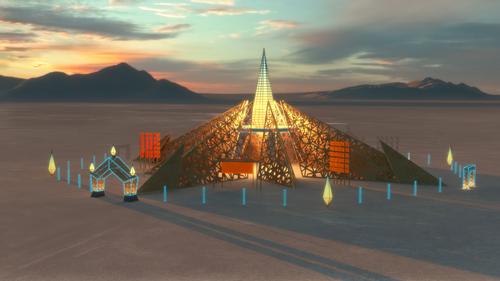 It will be 200ft (61m) in diameter and will be constructed from timber