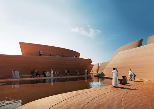 The proposal features desert and water elements for visitors to explore / OF Studio