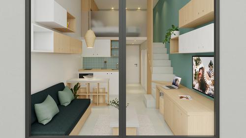 Room configurations vary depending on the needs of occupants, with bespoke furniture designed to make the best of space / PriestmanGoode