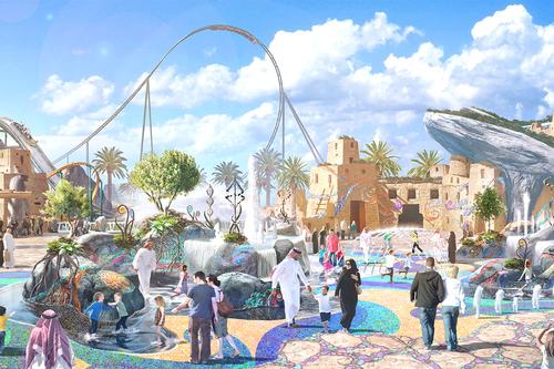 Six Flags is to open a theme park at the centre of the Qiddiya resort / Qiddiya
