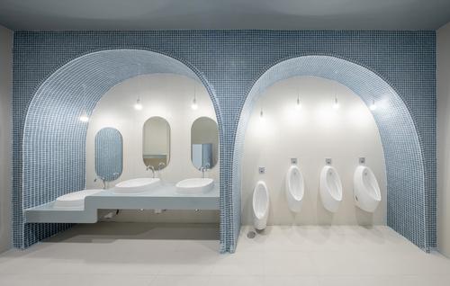 The design language is used in the toilets too / Ketsiree Wongwan