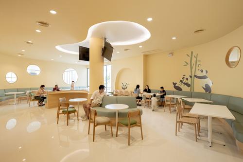 Animal cartoon motifs can be found on the walls / Ketsiree Wongwan