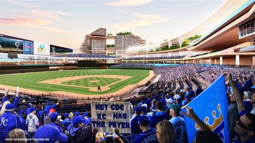 The development is based around a 30,000-capacity ballpark with 26 premium suites / Pendulum Studio
